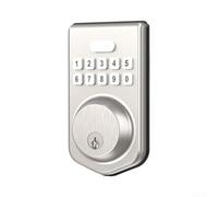 Aluminum Alloy Electronic Door Lock, Fingerprint and Password Keyless Entry System for Wooden Interior Doors(B)