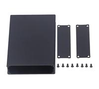 Aluminum Alloy Enclosure Circuit Board Power Amplifier Project Junction Box Integrated Type Sandblasted Anodized Black 6063T5 Industrial Extruded Aluminum Alloy 22x74x110mm for