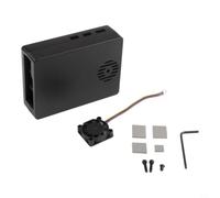 Aluminum Alloy Enclosure for Raspberry Pi 5 Engineered to Protect Motherboard While Enabling Effective Heat Transfer from Critical Components (fan B)