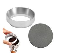 Aluminum Alloy Espresso Dosing Ring - 51mm Portafilter Funnel with Puck Screen for Barista Home Cafe
