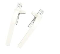 Aluminum Alloy External Flat Window Handle, Left or Right Hand Design, White Finish for Secure Rotating Operation