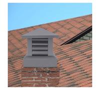 Aluminum Alloy Fireplace Cap, Chimney Flue Cover High-Strength Suitable for Apartment Buildings, Cafeterias and Farmhouse Chimneys(30x30cm/11.81x11.81in)