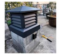 Aluminum Alloy Fireplace Cap, Cover Chimney Thickened Sheets/Backflow Prevention Suitable for Villas, Townhouses, Apartments and Hotels(35x35cm/13.78x13.78in)