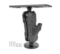 Aluminum Alloy Fish Finder Mount with C Size 1.5" / 38mm Ball, 3.54" Arm Marine Electronic Mount Compatible with Garmin,Humminbird, Lowrance and More