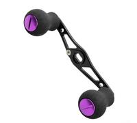 Aluminum Alloy Fishing Reel Handle 99mm with EVA Grip, Lightweight 32g, Compatible with A and D Brand Reels (Purple)