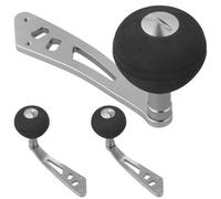 Aluminum Alloy Fishing Reel Handle Replacement Crank Grip 3pcs | Lightweight Ergonomic Design, Smooth Operation, Baitcasting and Spinning Reels, Ice and Offshore Angling