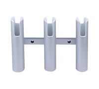 Aluminum Alloy Fishing Rod Holder, 3 Link Wall-Mounted Pod Rack for Marine Boat, Yacht, Camper, RV, 3 Tube
