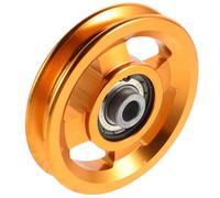 Aluminum Alloy Fitness Pulley Wheel for Gym Cable Machines | Compact Lightweight Build, Precision Machined, High Load Capacity, Golden Finish, for Outdoor Workouts and Gym Use