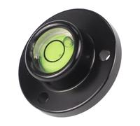 Aluminum Alloy Flange Level with High- Bulls Eye Bubble Vial 28 X 16 X 10.5 Mm Portable Level for Engineering Construction DIY Levelling Tasks(A)