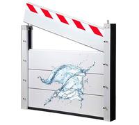 Aluminum Alloy Flood Barrier 151-160cm Heavy Rain Resistant Water Retaining Plate for Garage, Basement, Front Door, Driveway(Inside,153 * 60cm)