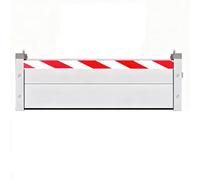Aluminum Alloy Flood Defence Barrier 79.5 89.5 99.5 109.5 119.5 129.5cm Mobile Flood Protection Barrier Door Flood Protection Water Deflector for Home/Garage/Basement(H 40,L 109.5cm)