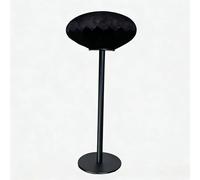 Aluminum Alloy Floor Speaker Stand with Secure Screw Fixing and Hidden Power Cord Design, Perfect for Home Audio Setup, Silver Finish