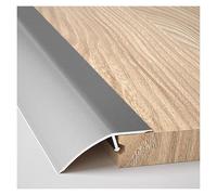 Aluminum Alloy Floor Transition Strip Seamless Threshold Reducer for Carpets, Tiles & Laminate Floors No Tools Needed, Multi-Surface Bridge(Grey)