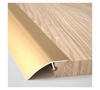 Aluminum Alloy Floor Transition Strip Seamless Threshold Reducer for Carpets, Tiles & Laminate Floors No Tools Needed, Multi-Surface Bridge(Gold)