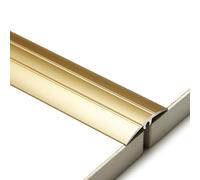 Aluminum Alloy Floor Transition Strip, Universal Joint Clip for Tile Flooring, Anti-Slip and Anti-Fall Edge Strip for Steps.(Gold,150cm)