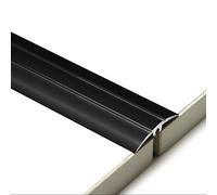 Aluminum Alloy Floor Transition Strip, Universal Joint Clip for Tile Flooring, Anti-Slip and Anti-Fall Edge Strip for Steps.(Black,150cm)