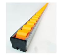 Aluminum Alloy Flow Rack Conveyor with Plastic Skate Wheels, 0.6m Smooth Slide Rail Roller for Pallets & Cargo Handling Tools