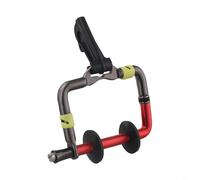 Aluminum Alloy Fly Fishing Holder with Plastic Hook, Great for Easy Access and Convenient Use While Fishing (Red)