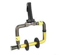 Aluminum Alloy Fly Fishing Holder with Plastic Hook, Great for Easy Access and Convenient Use While Fishing (Yellow)