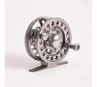 Aluminum Alloy Fly Fishing Reel, 2+1 bb Left & Right Hand Reels, River Lake Sea Fishing Gear Accessories- size # 59.5mm, Silver
