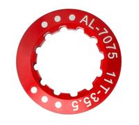 Aluminum Alloy Flywheel Cover Locking Ring for Road and Folding Bikes | Red Finish, Strong Stable Fit, Corrosion Resistant Design, for Mountain and Highway Bicycle Flywheel Use