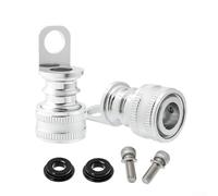 Aluminum alloy foldable bike pedal with quick release mounting bracket, compatible with multiple installation methods and standard brackets (One pair of silver)