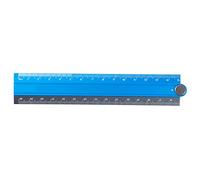 Aluminum Alloy Foldable Ruler Simple Folding Metal Stationery Rule Measuirng Tool Blue & Black & Black 30cm