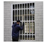 Aluminum alloy folding and sliding anti-theft window safety bar, lockable, anti fall, silent, space saving, home multi scene customized protective bar(W85xH160cm/34x63in)