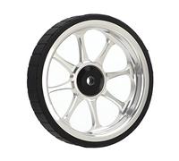 Aluminum Alloy Folding Bike Easy Wheel 82mm Widened Bearing Easy Wheel for Brompton 3sixty Folding Bike (Silver)