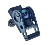 Aluminum Alloy Folding Bike Faucet Handlebar with Secure Foldable C Buckle for Brompton Folding Bikes Compatible with Aline Cline Pline Tline (Black Grey)