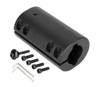 Aluminum Alloy Folding Clamp for Segway Ninebot MAX Electric Scooter, Enhanced Stability & Squeak-Free Stem Support, 100×58mm Black/Red 400g