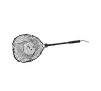 Aluminum Alloy Folding Fishing Rod, Lightweight Fishing Accessory for E-Release, with Non-Slip Handle, Mesh, Portable, Black Pole Black Net