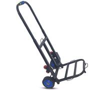 Aluminum Alloy Folding Hand Truck with Anti-Puncture PVC Wheels 90kg Capacity Versatile Gold & Silver Garden Trolley for Home & Outdoor Use (Style #6)