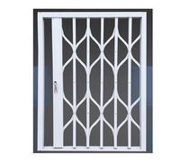 Aluminum Alloy Folding Telescopic Window Protective Fence with Quick Release Lock for Multi Scene Anti-Theft Children's Safety Fence(90x110cm)