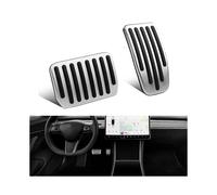 Aluminum Alloy Foot Pedal For Tesla Model 3 Model Y Accelerator Gas Fuel Brake Pedal Rest Pedal Pads Mat Cover Accessories Car Styling