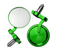 Aluminum Alloy for moto Side Mirrors Adjustable Vibration Free(green) | Safety convex glass, wide angle view, blind spot reduction, clear traffic monitoring, accident prevention