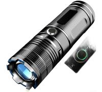Aluminum Alloy for p70 Flashlight 3000LM Bright Beam Aluminum | Adjustable focus lens, 3000 lumens output, long-range beam, wide flood light, construction(A)