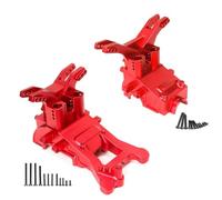 Aluminum Alloy Front and Rear Wave Box Shell Gearbox Cover RC Upgraded Parts for ARRMA 1/10 Big Rock Granite 3S SENTON 3S 1/8 Typhon 3S RC Car (Red)