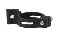 Aluminum Alloy Front Derailleur Clamp Adapter for Ring for Road Bikes - 31.8 Mm / 34.9 Mm Diameter Direct-Mount Lightweight Sturdy - Black/red/Silver(Black 34.9mm)