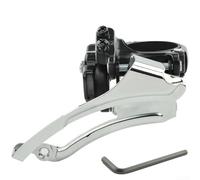 Aluminum Alloy Front Derailleur For Bicycle, Clamp-On Mount Fits 42/44 Tooth Chainring, Supports 7 To 10 Speed Systems, Precision Shifting For Cycling(M500)