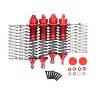 Aluminum Alloy Front Rear Shock Absorber RC Damper for ARRMA 1/10 Car (Red)