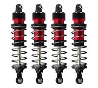 Aluminum Alloy Front Rear Shock Absorber RC Upgrade Parts for TRAXXAS MINI MAXX Monster Truck MINI XRT RC Car (Red)