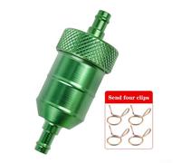 Aluminum Alloy Fuel Filter for 50cc-250cc ATV Motorcycle Dirt For Bike Quad Buggy Scooter Motocross with For CNC Machined Body and Reusable Design(GREEN)
