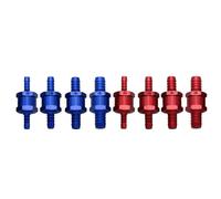 Aluminum Alloy Fuel Non Return Check Valve 6-12mm for Petrol Diesel Water Lines, One Way Inline Valve Prevents Backflow to Tank(C)