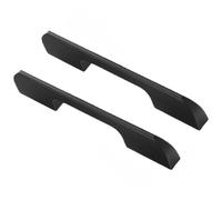 Aluminum Alloy Furniture Pulls Kitchen Door Handles Cabinet Handles Finger Edge Pull Cupboard Handles Levers Knobs Black 2 Pieces (Overall Length 600mm)