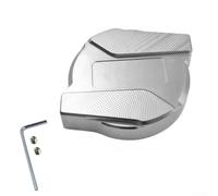 Aluminum Alloy Gas Cap with Breather Hose for Bike(Silver) | Internal float valve, vents air safely, prevents fuel discharge, keeps dust out, reliable coverage