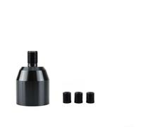 Aluminum Alloy Gear Shift Knob with Lift Up Reverse Lockout Lever, Black Manual Shifter Head Adapter for Car Truck Interior Upgrade, Includes 3(M12*1.25)
