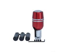 Aluminum Alloy Gear Shift Knob With Push Button For Automatic Manual Car Truck Replacement Part Black Red Silver Options To Upgrade Interior Style And Grip Comfort(Red)