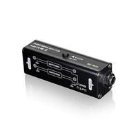 Aluminum Alloy Ground Loop Noise Isolator for Car Studio Live with 6.5mm | 0-20KHz Frequency Response, 600Ω Auto Impedance Matching, AC 1500V Isolation, Compact Fit for Racks