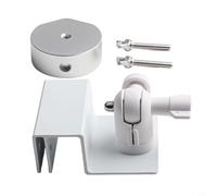 Aluminum Alloy Gutter Bracket for Mini with 360-Degree Rotation and 180-Degree Tilt Adjustment, White Roof Drain Mount for